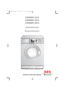 Bedienungsanleitung AEG-Electrolux L6615 Waschmaschine