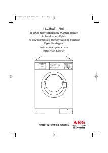 Manual de uso AEG-Electrolux L5016 Lavadora