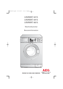 Bedienungsanleitung AEG-Electrolux L6415 Waschmaschine