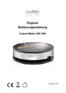 Manual Caso CM 1300 Crepe Maker