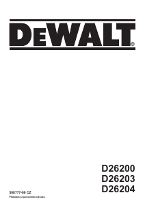 Manuál DeWalt D26204 Horní frézka