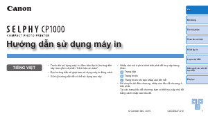 Hướng dẫn sử dụng Canon Selphy CP1000 Máy in