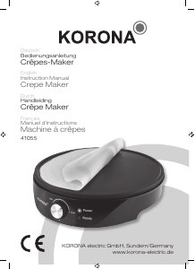 Manual Korona 41055 Crepe Maker