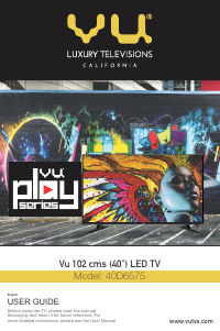 Manual VU 40D6575 LED Television