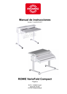 Manual de uso ROWE VarioFold Compact Plegadora