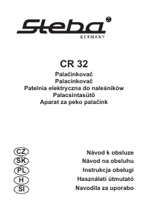 Návod Steba CR 32 Palacinkovač