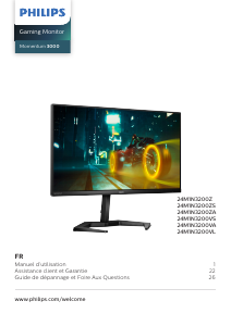 Mode d’emploi Philips 24M1N3200VA Momentum 3000 Moniteur LED