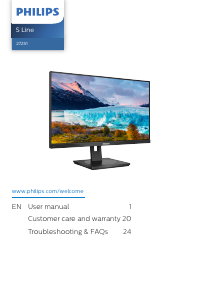 Manual Philips 272S1M S Line LED Monitor