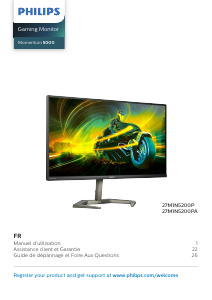 Mode d’emploi Philips 27M1N5200PA Momentum 5000 Moniteur LED