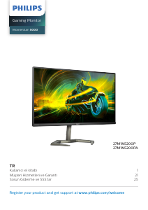 Kullanım kılavuzu Philips 27M1N5200PA Momentum 5000 LED ekran