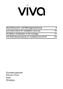 Bedienungsanleitung Viva VVA62E150 Dunstabzugshaube