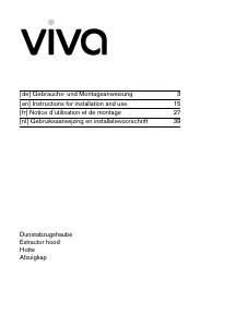 Handleiding Viva VVA62E250 Afzuigkap