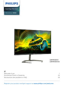 Manuale Philips 32M1N5800A Momentum 5000 Monitor LED