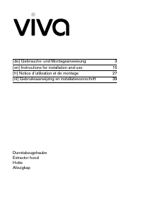 Bedienungsanleitung Viva VVA92E250 Dunstabzugshaube