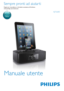 Manuale Philips AJ7260D Sistema docking con altoparlanti