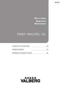Mode d’emploi Valberg MOC23EL Micro-onde