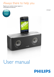 Manual Philips AS360 Speaker Dock