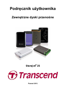 Instrukcja Transcend StoreJet 24 Dysk
