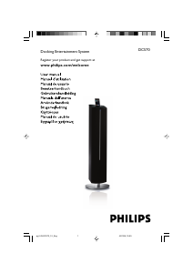 Manuale Philips DC570 Sistema docking con altoparlanti