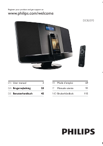 Brugsanvisning Philips DCB2070 Højttalerdock