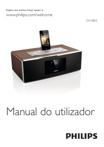 Manual Philips DCM850 Altifalante de base