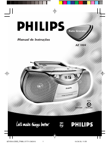 Manual Philips AZ1004 Aparelho de som