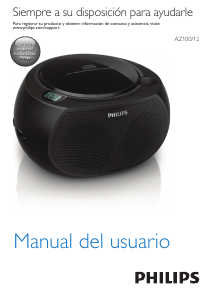 Manual de uso Philips AZ100B Set de estéreo