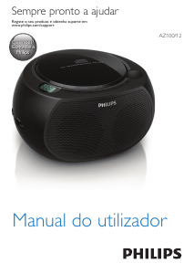 Manual Philips AZ100C Aparelho de som