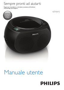 Manuale Philips AZ100N Stereo set