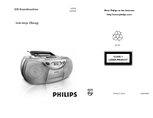 Instrukcja Philips AZ101 Zestaw stereo