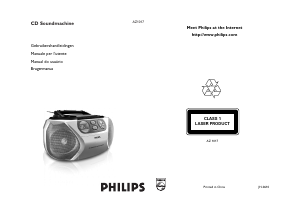 Manual Philips AZ1017 Aparelho de som