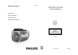 Manual Philips AZ1017 Stereo-set