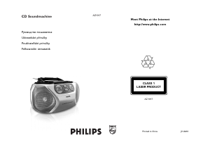 Használati útmutató Philips AZ1017 Sztereóberendezés