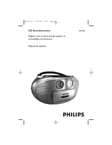 Manual Philips AZ1022 Aparelho de som