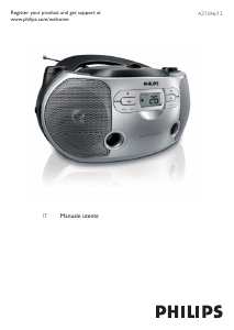 Manuale Philips AZ1046 Stereo set