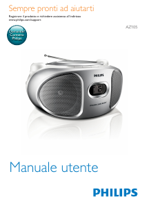 Manuale Philips AZ105C Stereo set