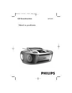 Návod Philips AZ1123W Stereo súprava