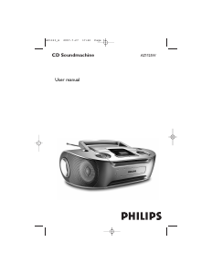 Manual Philips AZ1123W Stereo-set