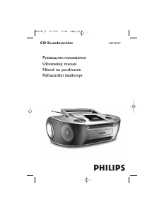 Használati útmutató Philips AZ1123W Sztereóberendezés
