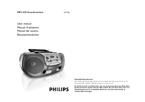 Bedienungsanleitung Philips AZ1226 Stereoanlage