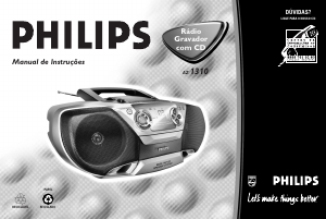 Manual Philips AZ1310 Aparelho de som