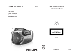 Bedienungsanleitung Philips AZ1816 Stereoanlage