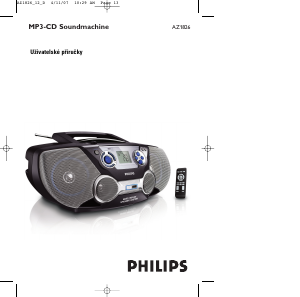 Manuál Philips AZ1826 Stereo souprava