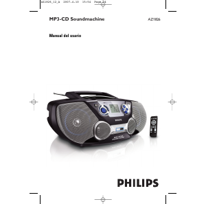 Manual de uso Philips AZ1826 Set de estéreo