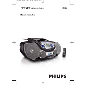 Mode d’emploi Philips AZ1826 Stéréo