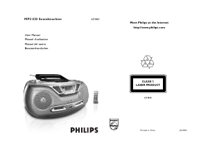 Bedienungsanleitung Philips AZ1830 Stereoanlage
