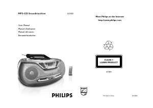 Manual de uso Philips AZ1830 Set de estéreo