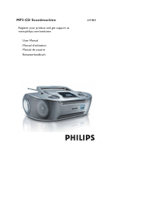 Manual de uso Philips AZ1833 Set de estéreo