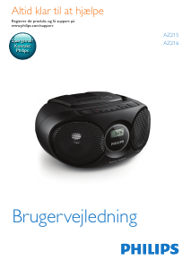 Brugsanvisning Philips AZ215B Stereo sæt