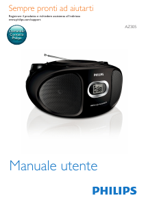 Manuale Philips AZ305 Stereo set